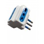 ADATTATORE PRESA TRIPLA BIBASSO 10/16A CON SIPNA 10A