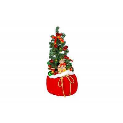 ALBERO DI NATALE CON REGALI E LUCI A BATTERIA CM. 60