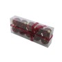 BOX 10 PALLINE SFERE PER ALBERO DI NATALE DECORO ROSSO CM. 6