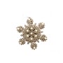 APPENDINO A FORMA FIOCCO DI NEVE COLORE CHAMPAGNE CM. 11,5x1x12