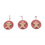 APPENDINO PER ALBERO DI NATALE ASSORTITI ZENZERO ROSSO CM. 10x10
