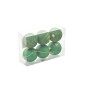 BOX 6 PALLINE SFERE PER ALBERO DI NATALE COLORE VERDE SCURO/ORO
