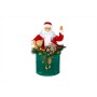 BABBO NATALE IN SACCO CON MUSICA MOVIMENTO E LUCI A LED A
