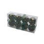 BOX 8 PALLINE SFERE PER ALBERO DI NATALE DECORO VERDE SCURO CM.