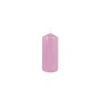 CANDELA NATALIZIA PILLAR COLORE ROSA LACCATO CM. 5x10h.