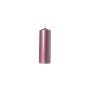CANDELA NATALIZIA PILLAR COLORE ROSA METAL CM. 5x15h.