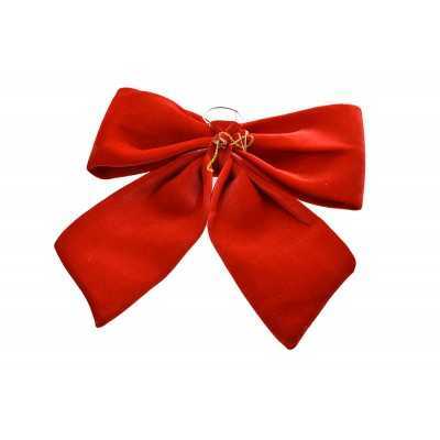 FIOCCO IMBOTTITO PER DECORO NATALIZIO ROSSO CM. 70x80