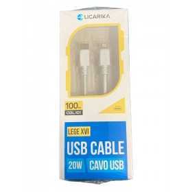 LICARIKA CAVO USB DATE CABLE PER TELEFONO I PHONE 20W MT. 1