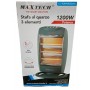 MAXTECH STUFA ALOGENA AL QUARZO ART. TCHH12CS CON 3 ELEMENTI
