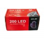 MINILUCCIOLE LED PER INTERNO ED ESTERNO 200 LUCI MULTICOLOR CON