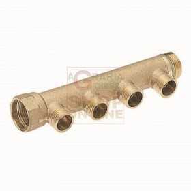 MALE LINEAR MANIFOLD 1 4 WAY 3/4 IN. X 18 INTERNAL 50 MM.