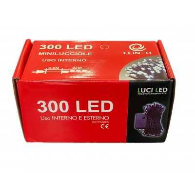 MINILUCCIOLE LED PER INTERNO ED ESTERNO 300 LUCI NATURALE CON CONTROLLE MT. 23