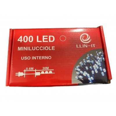 MINILUCCIOLE LED PER INTERNO ED ESTERNO 400 LUCI NATURLALE CON CONTROLLE MT. 30