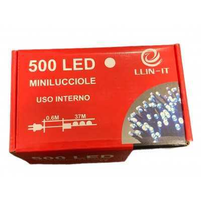 MINILUCCIOLE LED PER INTERNO ED ESTERNO 500 LUCI BIANCA CON