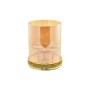 PORTA CANDELE A 3 FUOCHI COLORE ORO CM. 19,5x23,5