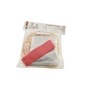 SET 3 PZ DECORAZIONE CESTO NATALIZIO CON TRUCIOLO LEGNO FOGLIO