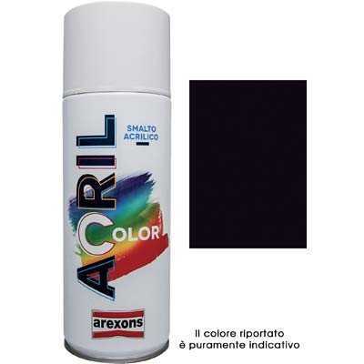 AREXONS BOMBOLETTA SPRAY ACRILICO COLOR NERO OPACO ML 400
