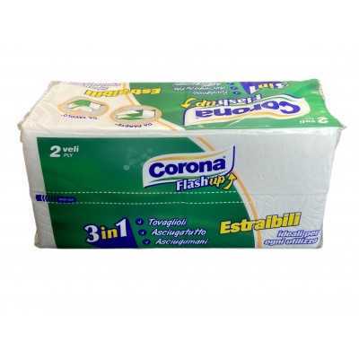 CORONA FLASH UP 3 IN 1 TOVAGLIOLI ASCIGATUTTO ESTRAIBILI 2 VELI