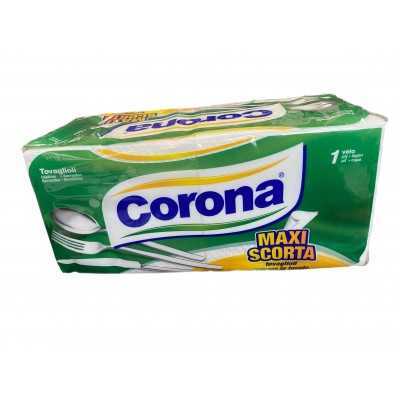 CORONA TOVAGLIOLI CARTA MAXI SCORTA MONOVELO CM. 33x33 PZ. 180