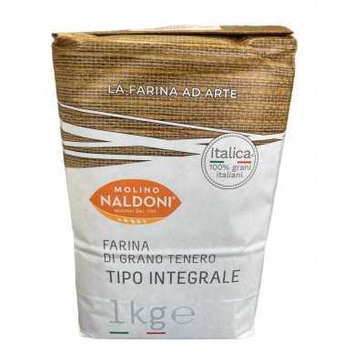 NALDONI FARINA AVANA ITALICA DI GRANO TENERENO INTEGRALE KG. 1