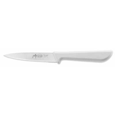 SANELLI JOLLY SPELUCCHINO SEGHETTATO MANICO BIANCO LAMA INOX CM. 11