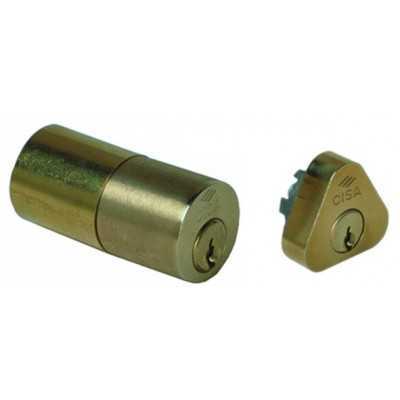 CISA PAIR CYLINDER 02106 BRASS POLISHED