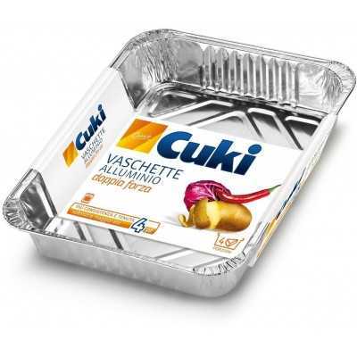 CUKI VASCHETTA ALLUMINIO CALDO R75G LASAGNA PZ. 4