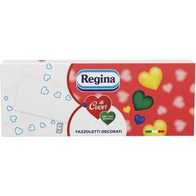 REGINA FAZZOLETTI DECORATI REGINA DI CUORI