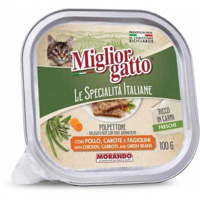 MIGLIORGATTO SPECIALITA ITALIANE PATE CON POLLO CAROTE
