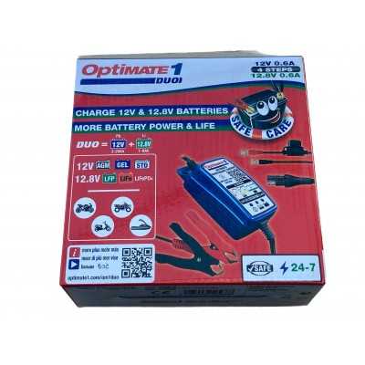 CARICABATTERIA PER MOTO OPTIMATE 1 DUO 12V E 12.8V