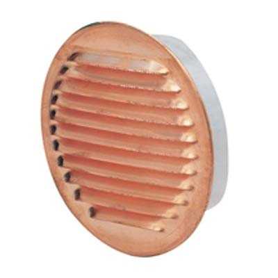 BOCCHETTA AERAZIONE IN RAME TONDA BOCCAGLIO PLASTICA MM. 120