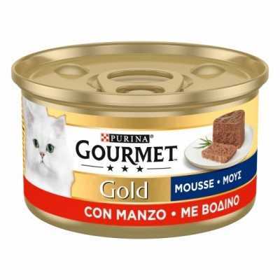GOURMET GOLD MOUSSE GATTO CON Manzo GR. 85