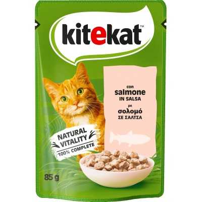 KITEKAT MANGIME PER GATTO SALMONE IN SALSA GR. 85