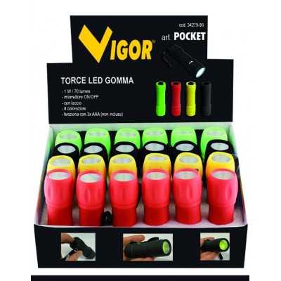 TORCIA VIGOR A LED IN GOMMA