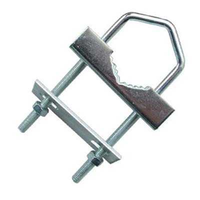 ZANCA ANTENNA A RINGHIERA ACCIAIO ZINCATO PALO MM. 25/40 CM.