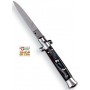 COLTELLO A SCATTO MANICO FINTO CORNO CM. 20 
