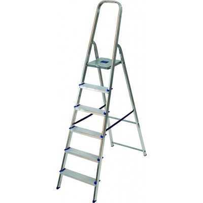 VIGOR SCALA ERCOLE LEGGERA PER CASA IN ALLUMINIO 6 GRADINI