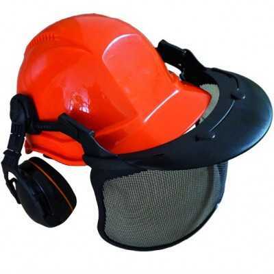 BLINKY ELMETTO PROTEZIONE JACK CON CUFFIE E VISIERA ARANCIONE