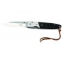 FOLDING KNIFE WOOD HANDLE WITH STRAP