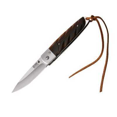 FOLDING KNIFE DARK WOOD HANDLE KBL 29683