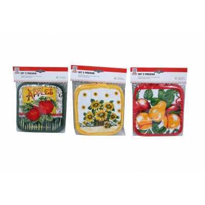 CASA CON TE SET 2 PRESINE COTONE PER CUCINA CM. 16x16