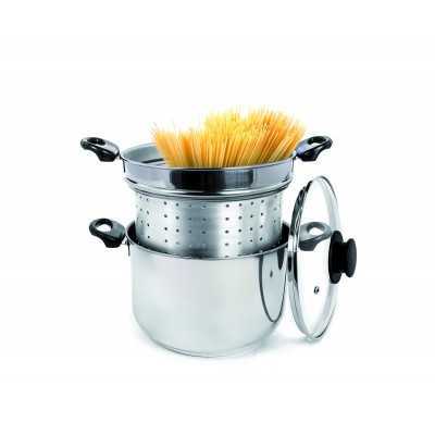 CASA CON TE PENTOLA PASTAIOLA CON COPERCHIO IN VETRO AD