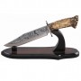 COLLECTOR'S KNIFE FIXED BLADE FAKE HORN HANDLE KBL 29695