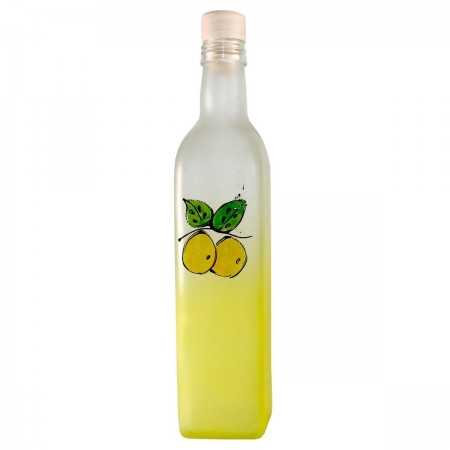 BOTTIGLIA MARY IN VETRO GIALLO SATINATO CON TAPPO CC. 750