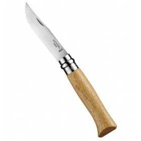 OPINEL CHENE KNIFE STAINLESS STEEL BLADE OAK HANDLE N. 8
