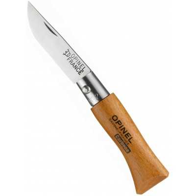 OPINEL KNIFE CARBON STEEL BLADE BEECH HANDLE N. 2