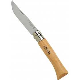 OPINEL KNIFE STAINLESS STEEL BLADE BEECH HANDLE N. 10
