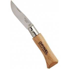 OPINEL KNIFE STAINLESS STEEL BLADE BEECH HANDLE N. 2