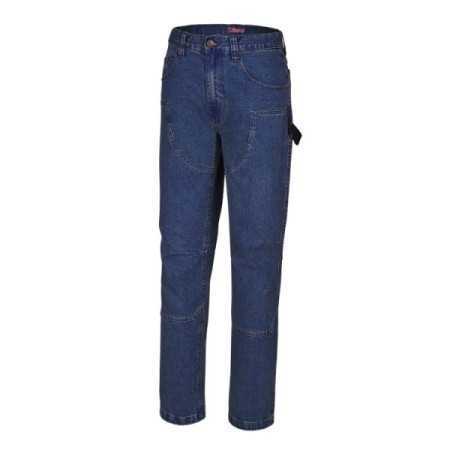 BETA ART. 7819 PANTALONI JEANS DA LAVORO BLU DENIM ELASTICIZZATI TG. S - XXXL