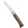 COLTELLO OPINEL LAMA IN ACCIAIO INOX MANICO IN NOCE INOX N. 8 